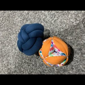 Lovevery Fabric Ball & Kiwi Co Knot Rattle